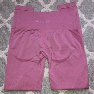Pastel Pink Contour Seamless Leggings